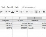 Quản lý thu chi hàng ngày bằng Gmail và Google Docs